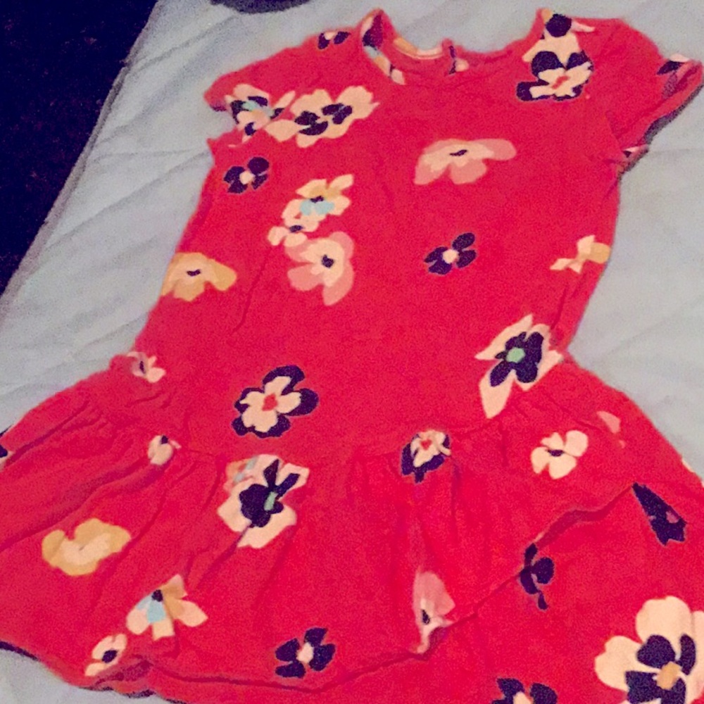 RARE! Baby GAP girls pink flower dress